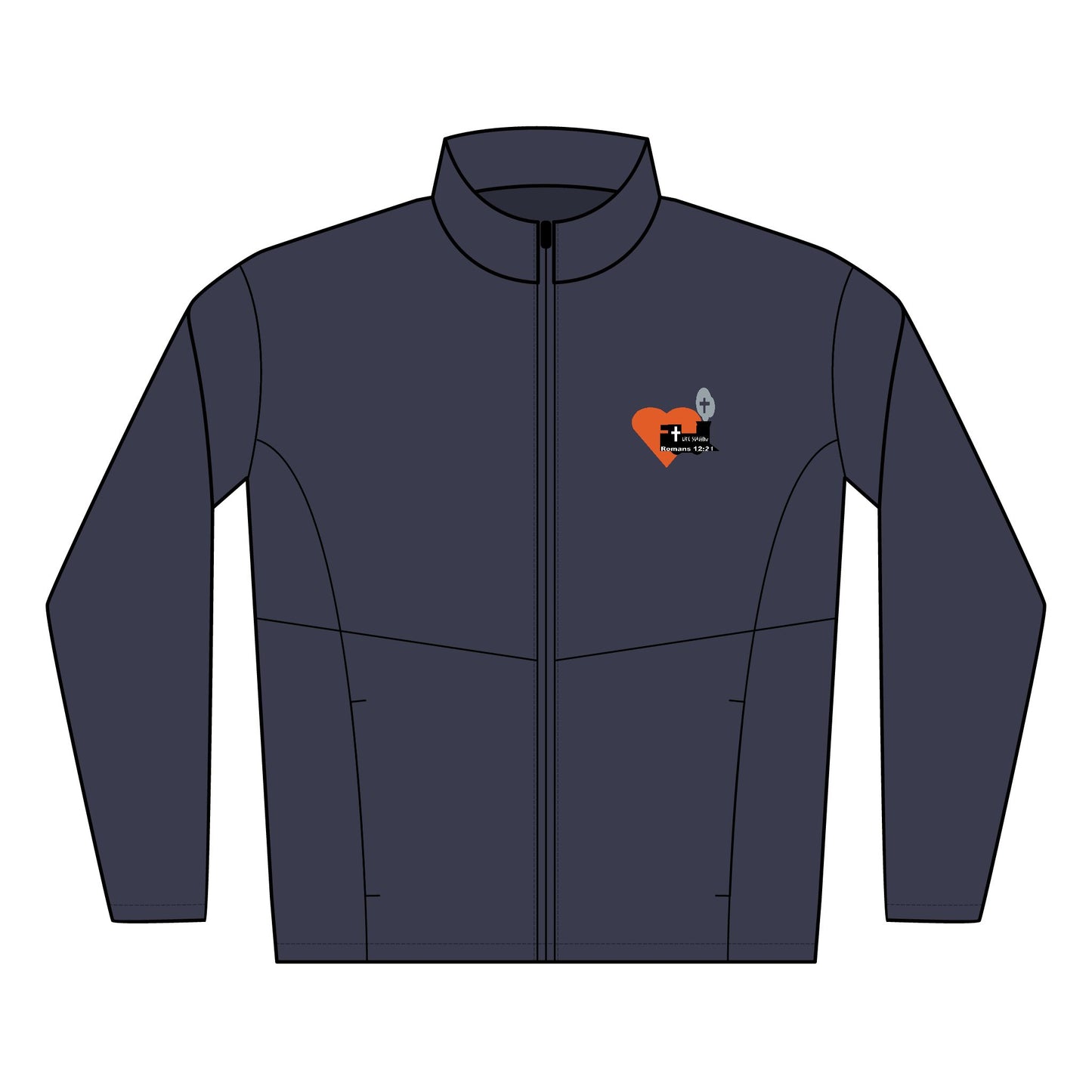 Men's Soft Shell Jacket with LifeStation Logo Design | Lightweight Jacket for Outdoor Activities, Sports, Casual Wear, Gifts, Everyday Use