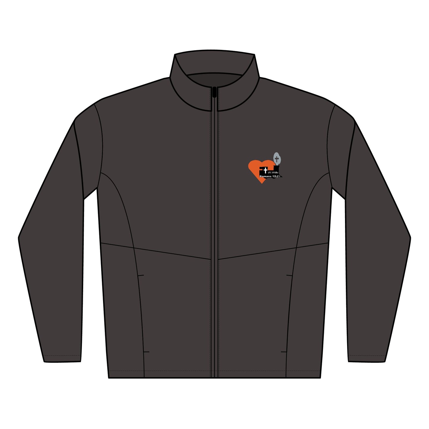 Men's Soft Shell Jacket with LifeStation Logo Design | Lightweight Jacket for Outdoor Activities, Sports, Casual Wear, Gifts, Everyday Use