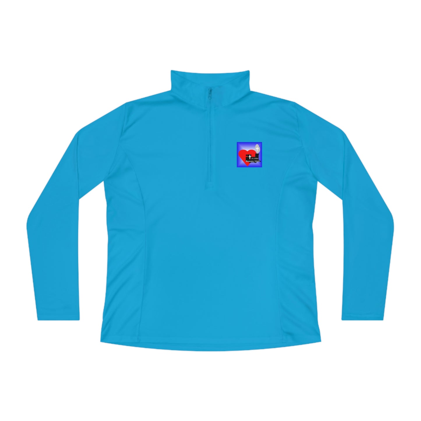 LifeStation Logo Ladies Quarter-Zip Pullover
